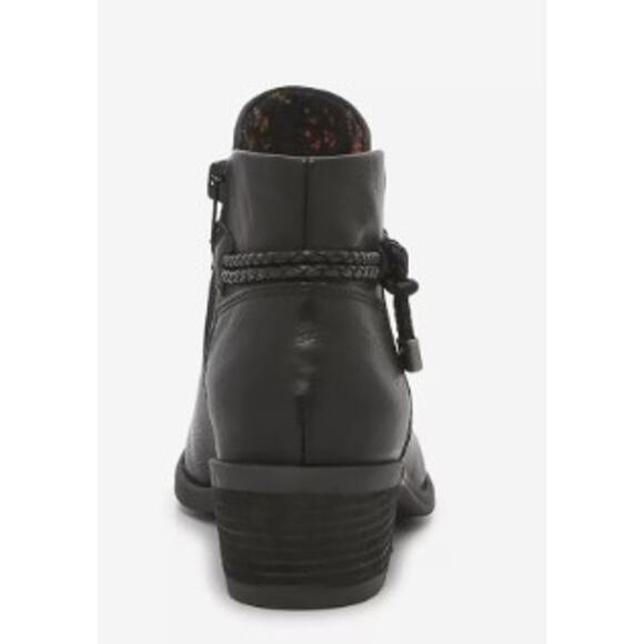 b.o.c. Lindsay Stacked Heel Bootie with Braided Strap Detail Women's Size 6.5 - Picture 4 of 10